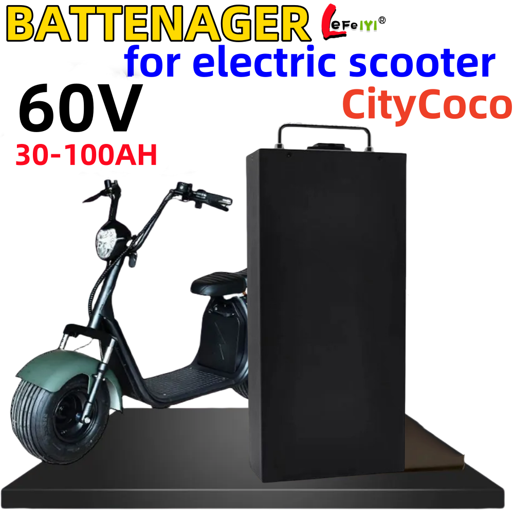 60V 50Ah Electric Scooter Battery - Harley citycoco 60v 100ah motocicleta elétrica