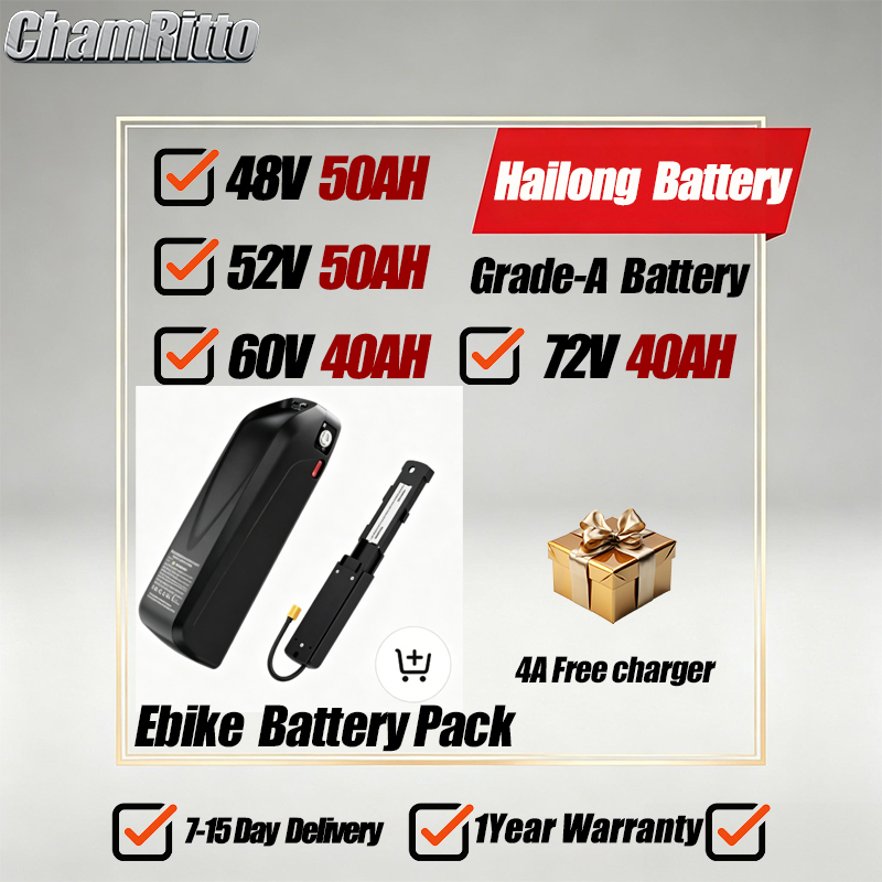 72V 50Ah 21700 Lithium Battery - Bateria para E-bike 21700 Hailong Polly