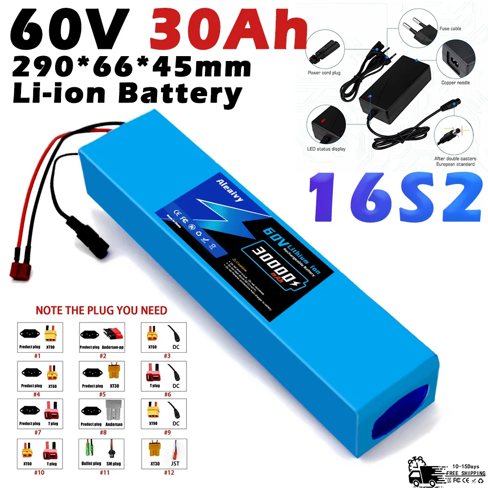 60V 50Ah Electric Scooter Battery - 2025 atualizado 60V 30Ah 18650 bateria