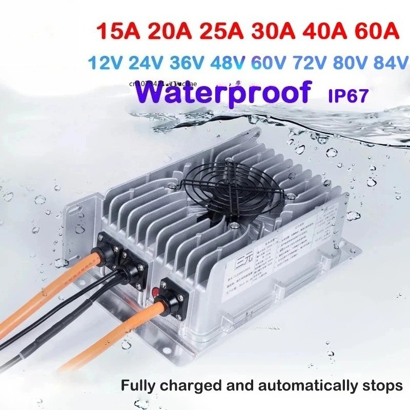 24v 48v 60v 72v 80v 84v 100.8v - 72V 15A Fast Charger avaliação e preço