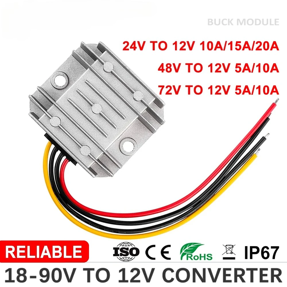 Conversor DC de 20-90V para 12 - 72V 15A Fast Charger avaliação e preço