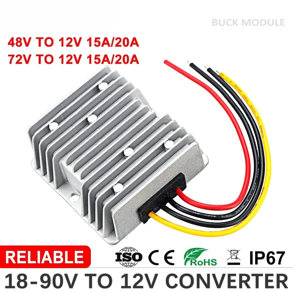 Conversor DC de 20-90V para 12 - 72V 15A Fast Charger avaliação e preço