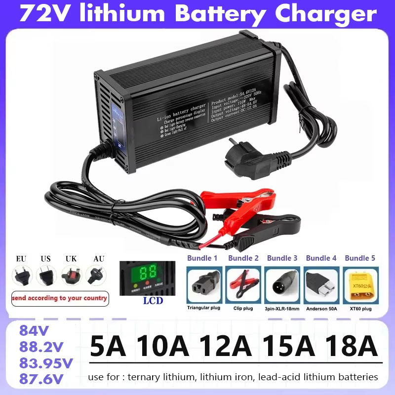 Carregador de bateria intelige - 84V 20A Smart Charger avaliação e preço