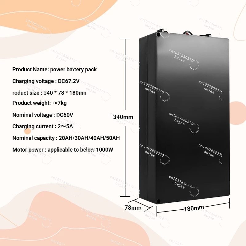 Scooter elétrica, bateria elét - 60V 50Ah Electric Scooter Battery avaliação e preço